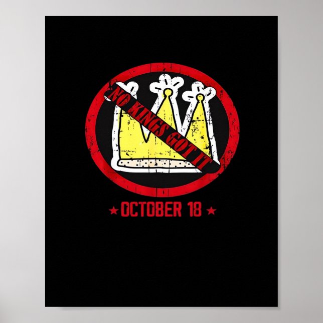 Affiche Pas de rois, style créatif classique (Devant)