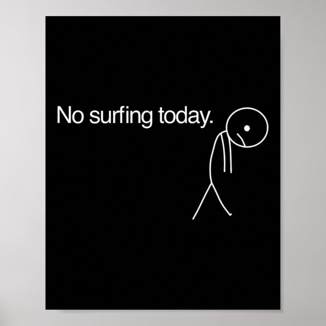 Affiche Pas de surf aujourd'hui  (Devant)