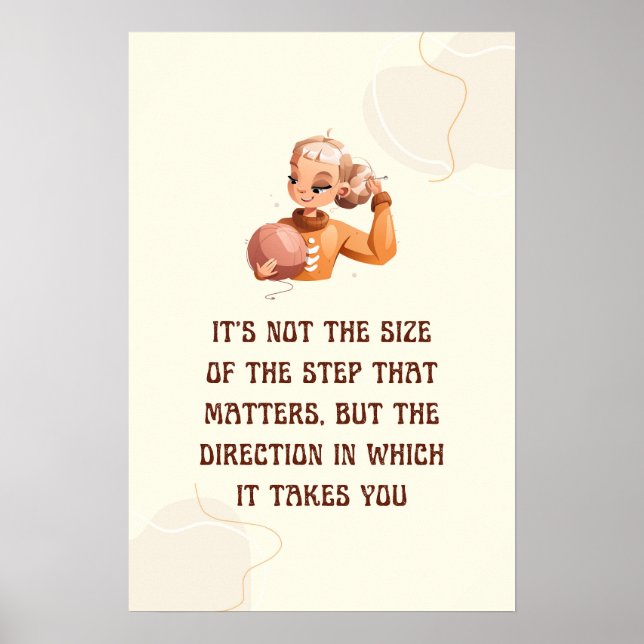 Affiche Pas de taille mais de direction (Devant)