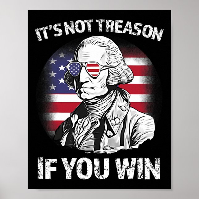 Affiche Pas de trahison si vous gagnez George Washington D (Devant)