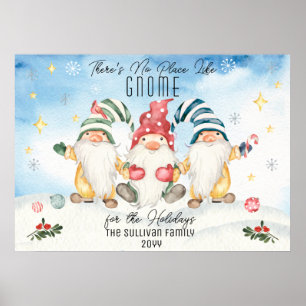 Affiche Pas d'endroit comme Gnome pour les vacances