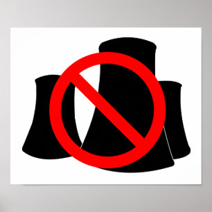 Affiche Pas d'énergie nucléaire