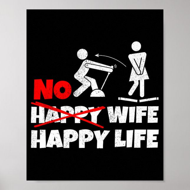 Affiche Pas d'épouse heureuse heureuse vie épouses mariée  (Devant)