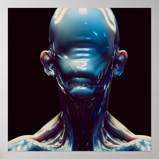 Affiche Pas d'horreur ornée (Devant)