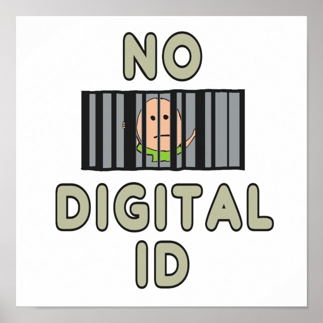 Affiche Pas d'ID numérique (Devant)