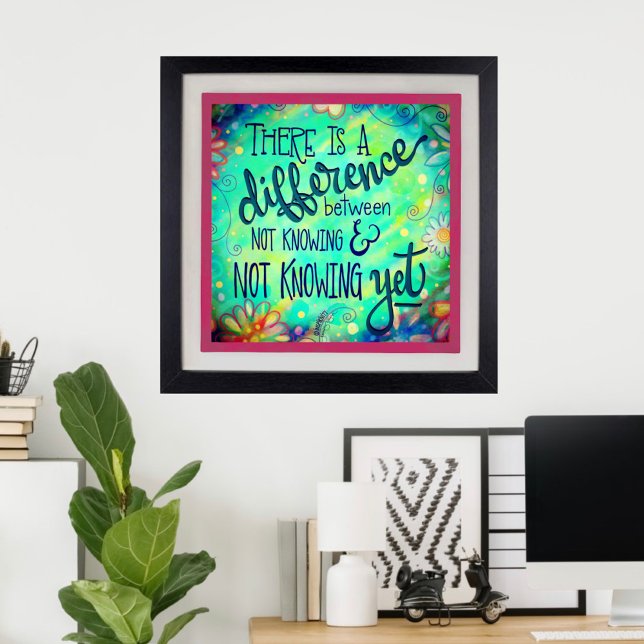 Affiche Pas Encore Connu Inspirer Citation Inspirivity (Créateur téléchargé)