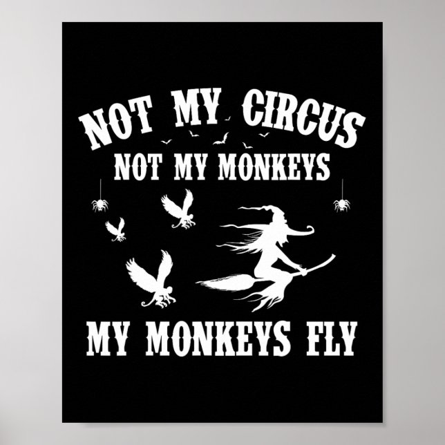 Affiche Pas Mon Cirque Pas Mes Singes Mes Singes Vont Hall (Devant)