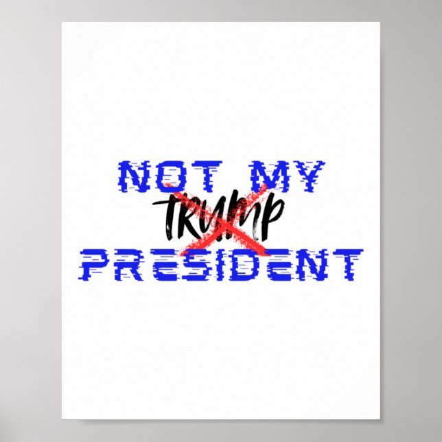 Affiche Pas mon président (dis non au facisme) (Devant)