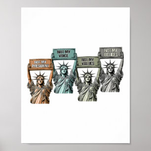 Affiche Pas Mon Président Pas Ma Voix Pas Mes Valeurs Pas 