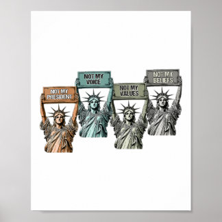 Affiche Pas Mon Président Pas Ma Voix Pas Mes Valeurs Pas 