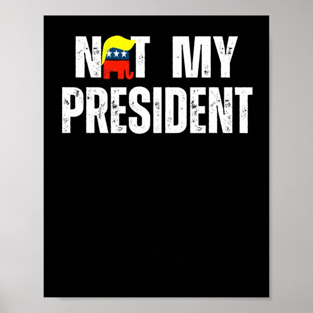 Affiche Pas mon président Trump 2025 (Devant)