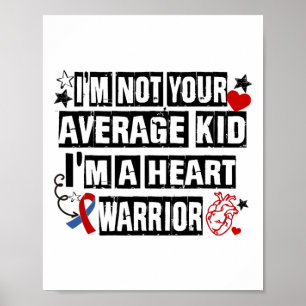 Affiche Pas Moyen Enfant Un Guerrier Du Coeur Maladie Card