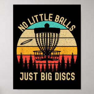 Affiche Pas petit juste gros disques drôle Disc Golf _2