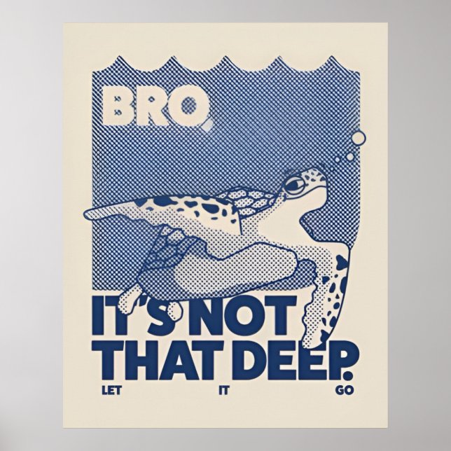 Affiche Pas si profond  (Devant)