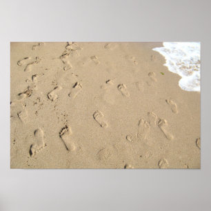 Affiche Pas sur le sable