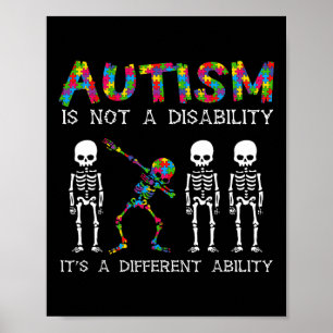 Affiche Pas un handicap, capacité différente squelette aut