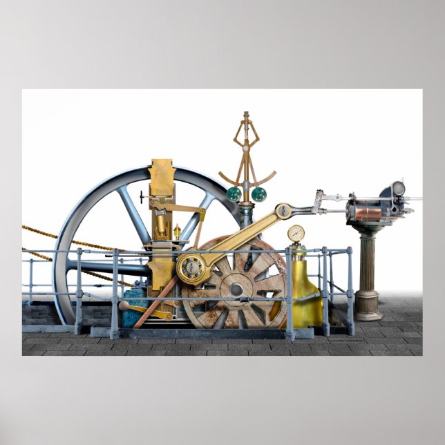 Affiche Pas une machine à vapeur... (Devant)