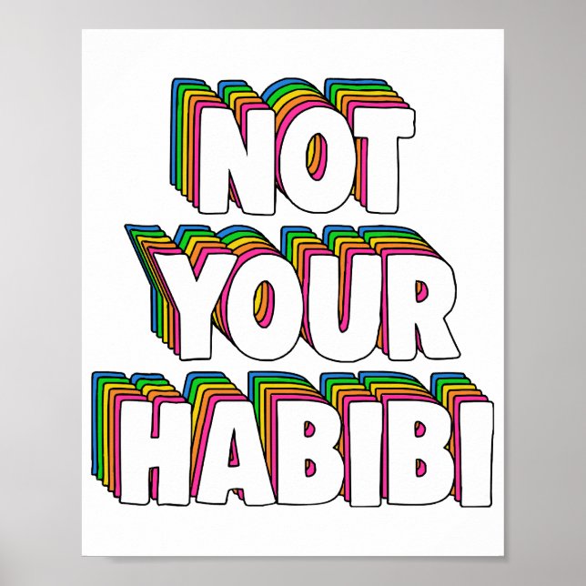 Affiche Pas votre Habibi (Devant)