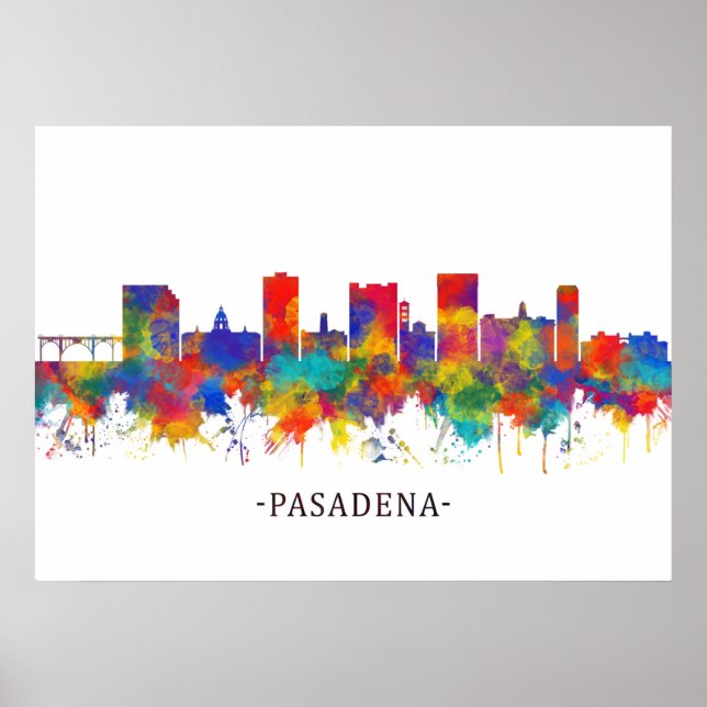 Affiche Pasadena Skyline (Devant)