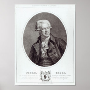 Affiche Pascal Paoli, 1872
