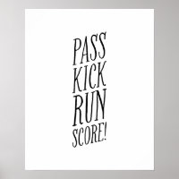 Pass kick run score fun kid black and white soccer
