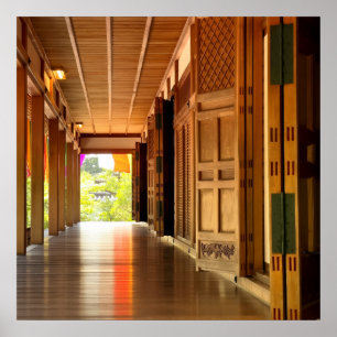 Affiche Passage Silencieux – Photographie Japonaise Wabi-S