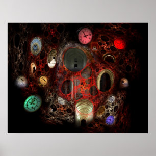 Affiche Passages de temps dans la couleur