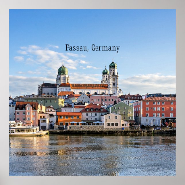 Affiche Passau, Allemagne paysage (Devant)