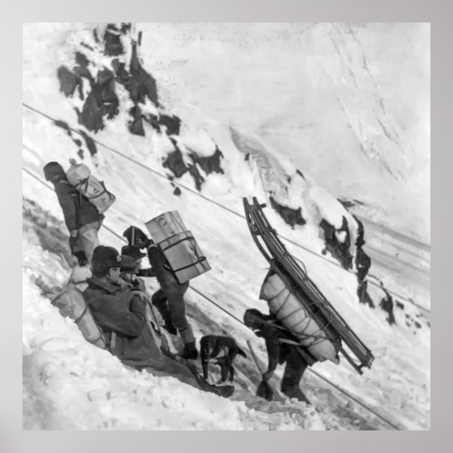 Affiche Passe Chilkoot - Ruée vers l'or du Yukon 1898 (Devant)