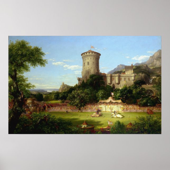 Affiche Passé glorieux (Joust médiéval) (Art Vintage) (Devant)