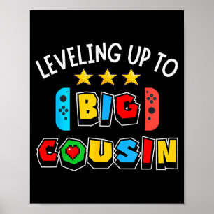Affiche Passer au Grand Cousin Vidéo de Jeu de Jeu Drôle