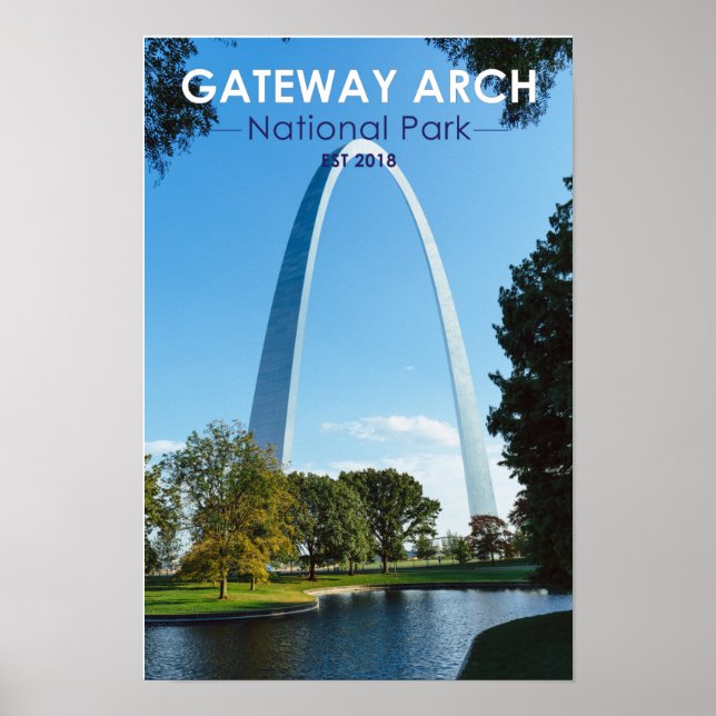 Affiche Passerelle Arch Parc national Missouri (Devant)