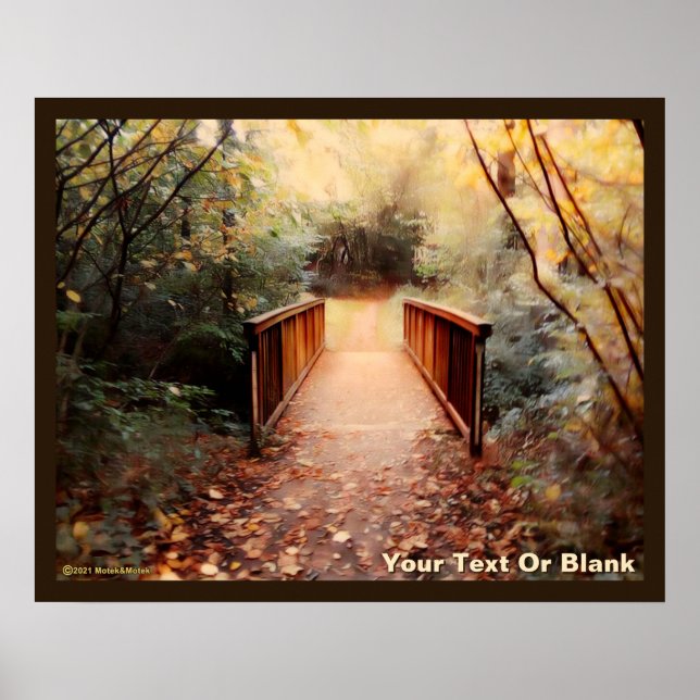 Affiche Passerelle rustique de la forêt de Teutobourg (Devant)