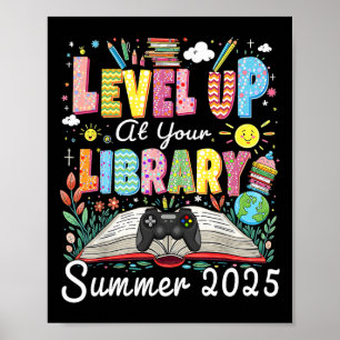 Affiche Passez au niveau supérieur à votre bibliothèque Ét