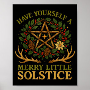 Affiche Passez un joyeux petit solstice Witchcore