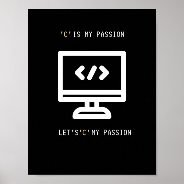 Affiche Passion pour la programmation C (Devant)