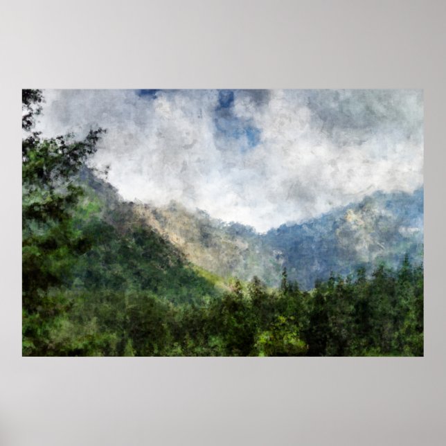 Affiche Past the Trees par MtnTopArt (Devant)