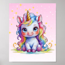 Pastel Baby Unicorn Imprimer
