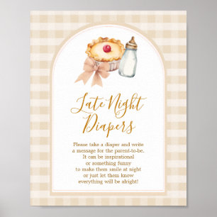 Affiche Pastel Cutie Pie En vichy Fall Late Night Diapés