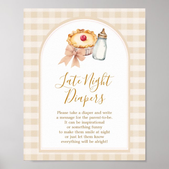 Affiche Pastel Cutie Pie En vichy Fall Late Night Diapés (Devant)