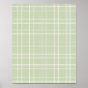 Affiche Pastel Green En vichy