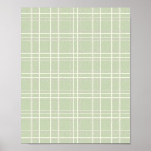 Affiche Pastel Green En vichy (Devant)