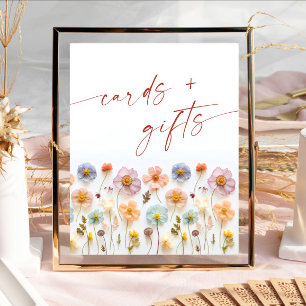 Affiche Pastel Pink Fleur sauvage Cartes et Cadeaux