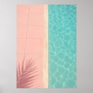 Affiche Pastel Poolside Geometry – Minimal Summer
