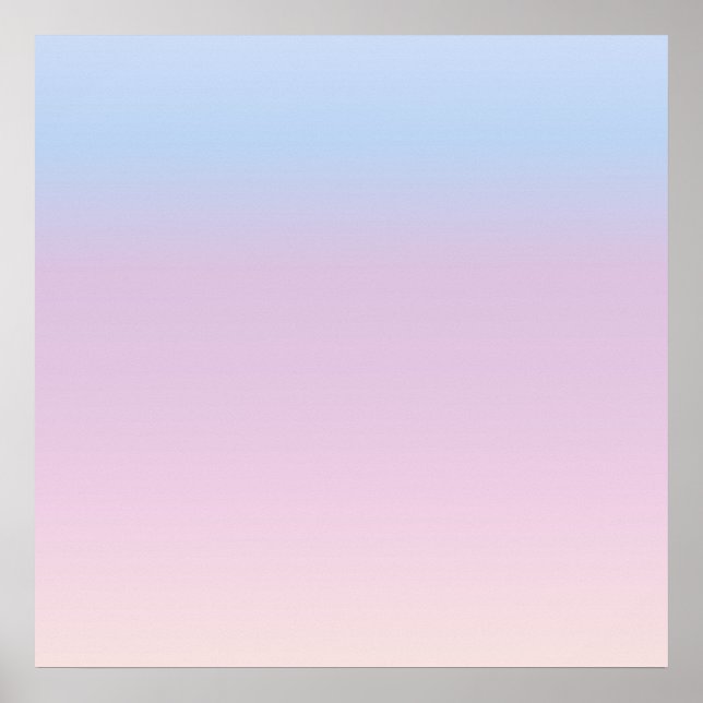 Affiche Pastel Sky Gradient Minimal (Devant)