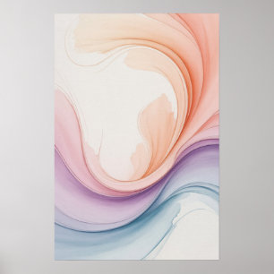 Affiche Pastels Fluides