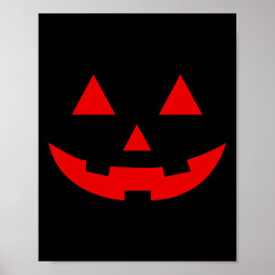 Affiche Pastèque simple Jack-o'-lantern Halloween d'été
