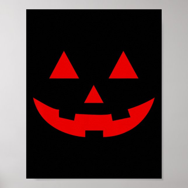 Affiche Pastèque simple Jack-o'-lantern Halloween d'été (Devant)