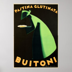 Affiche PASTINA GLUTINATA BUITONI Pasta par Federico Senec