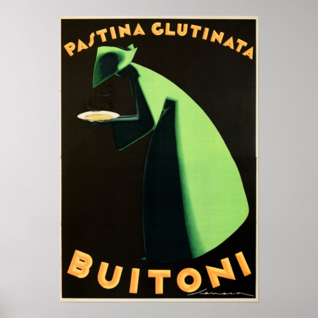 Affiche PASTINA GLUTINATA BUITONI Pasta par Federico Senec (Devant)